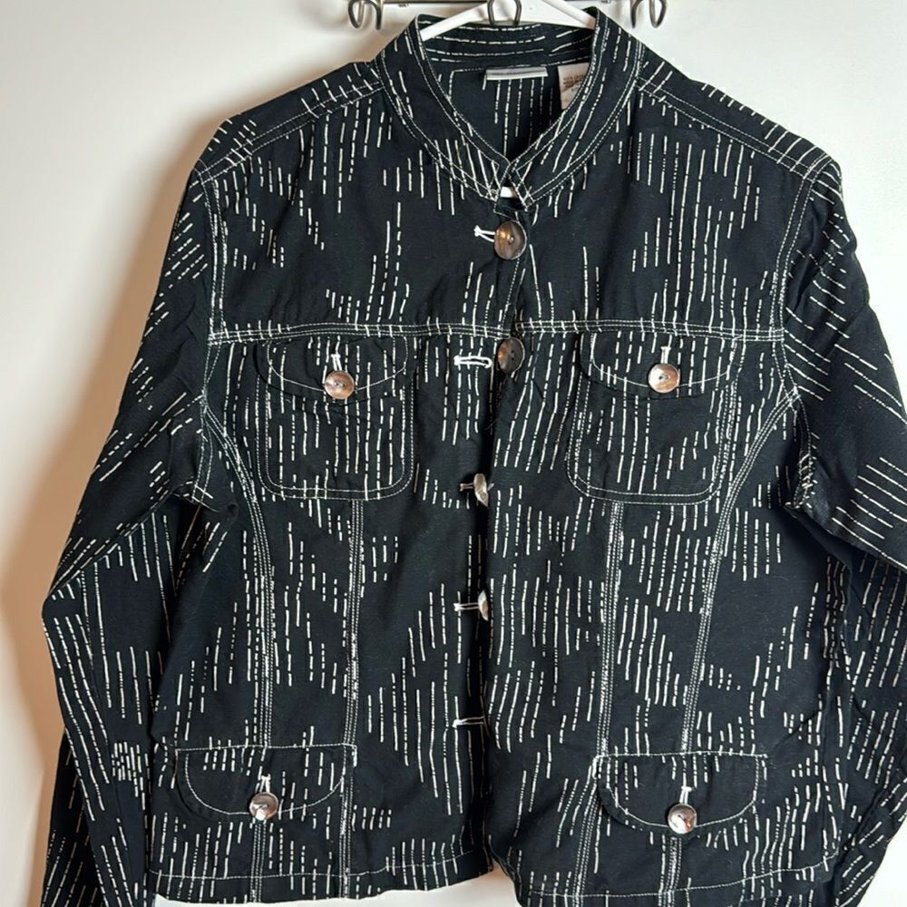 CHICO'S 💯 cotton lightweight jacket size 2 Chicos - 10